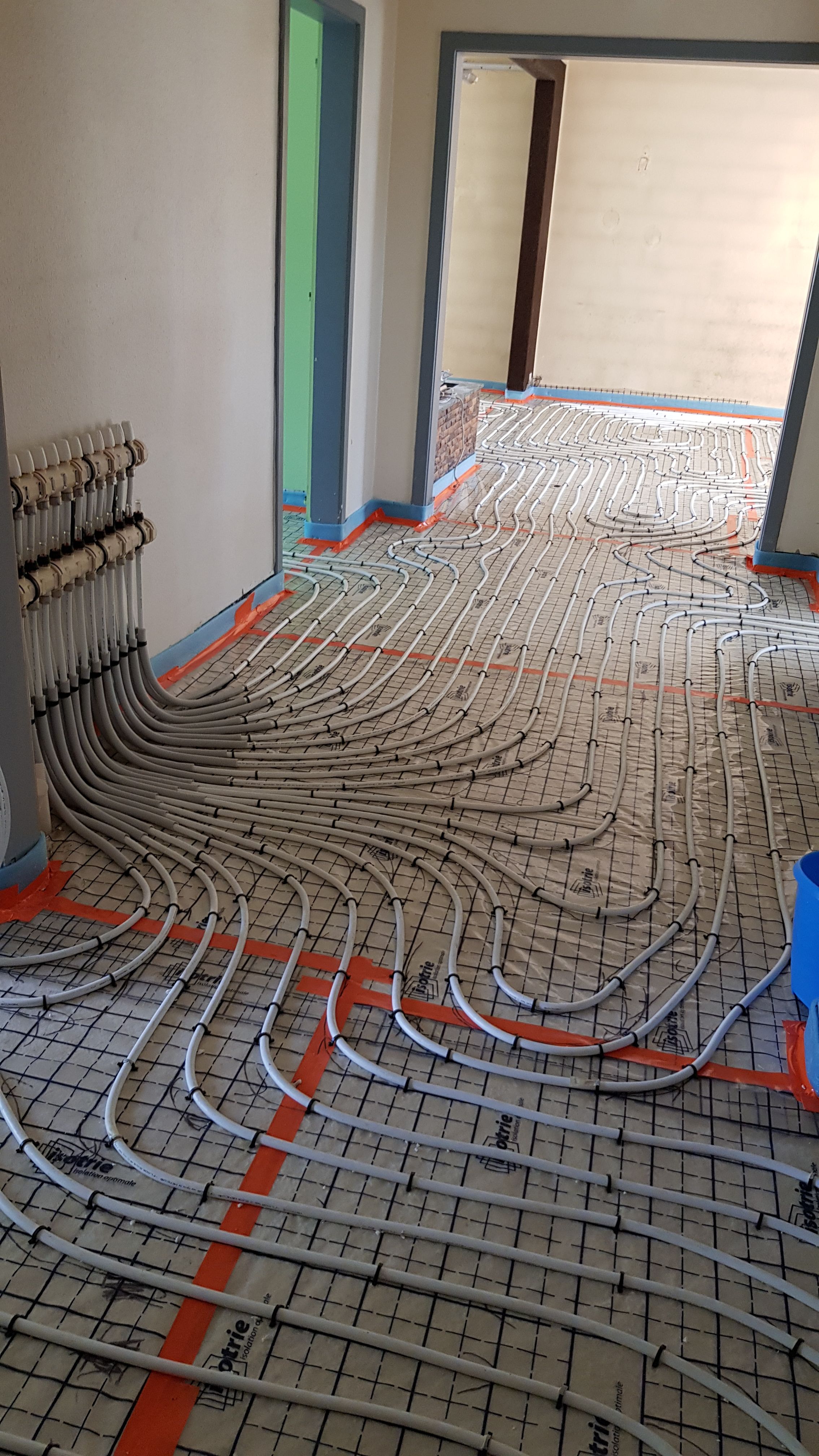 chuaffage au sol installé par géothermie sud alsace