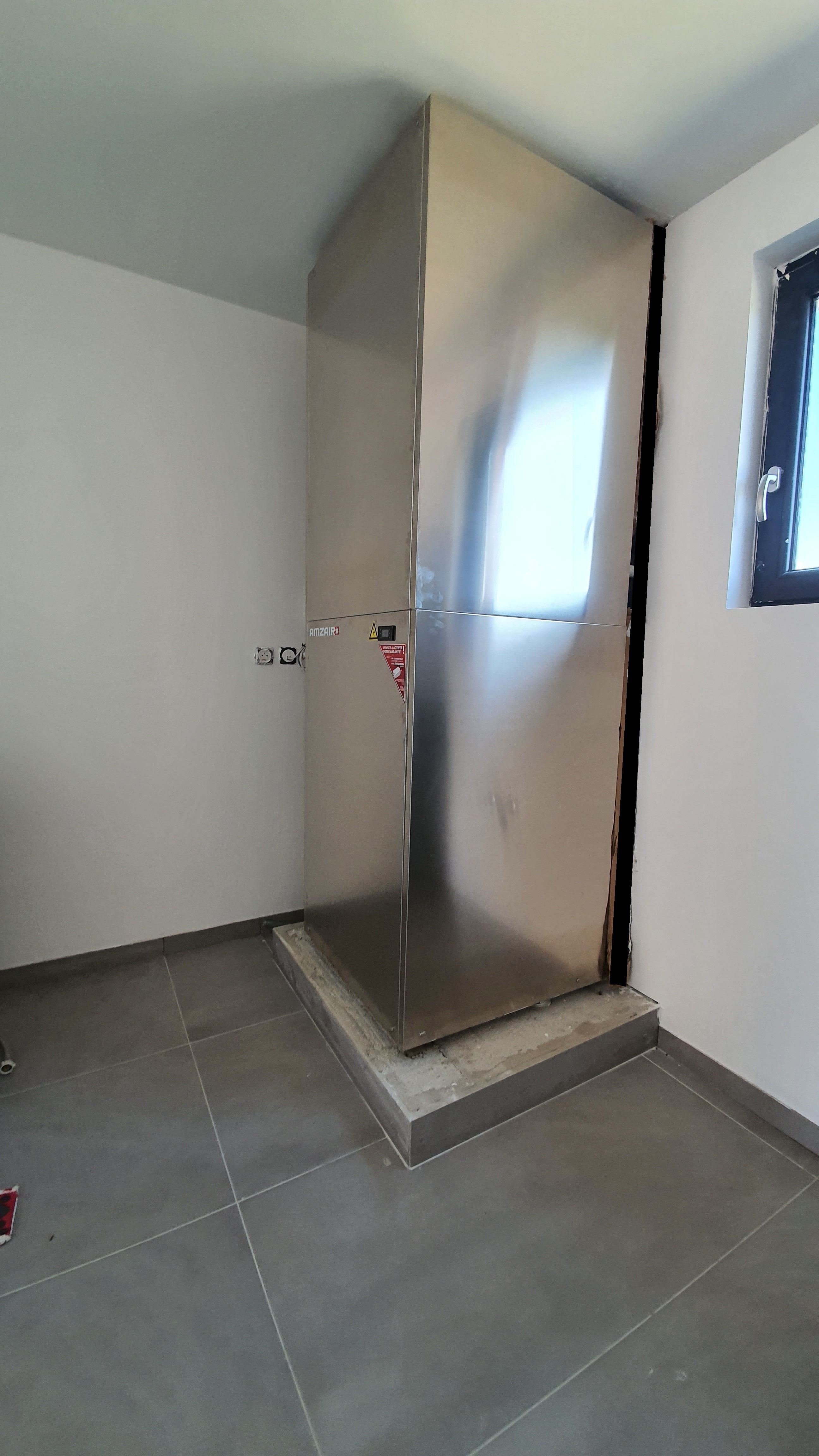 pompe à chaleur en travaux installé par géothermie sud alsace